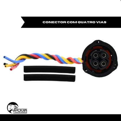 Imagem de Chicote Conector Plug 4 Vias Sensor Pressão Óleo Volvo