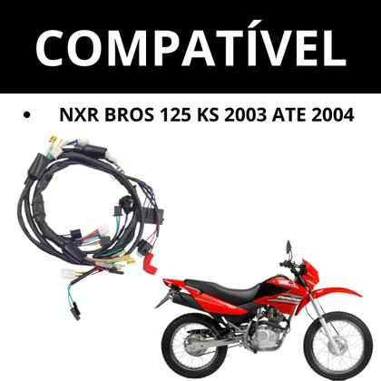 Imagem de Chicote Fiação Principal Completo Nxr Bros 125 Ks 2003 2004