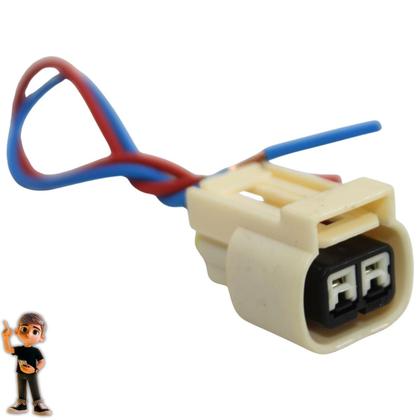 Imagem de Chicote Plug 2 Vias Soquete da Seta Onix Spin Cruze Terminal 2,8mm