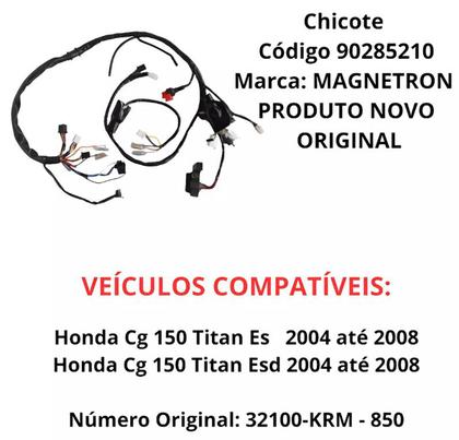 Imagem de Chicote Principal Cg 150 Titan Es Esd 2004 2005 2006 Origina