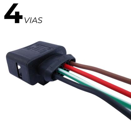 Imagem de Chicote Reparo 4 Vias Gol G3 G4 Golf Fox Polo Parati Up Tigan Jetta Toureg Bobina Ignicao Sonda Lambda