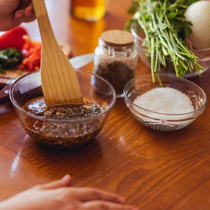 Imagem de  Chimichurri Gourmet Tempero Tradicional sem Pimenta Kit 4 Premium 40g Pouch 