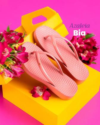 Imagem de Chinelo Azaleia Sandália Feminina Ortopedica Conforto Tratorada Esporao Fascite Plantar Salto Médio Conforto
