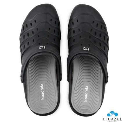 Imagem de Chinelo Babuche Masculino Ravi Clog Ortopédico BoaOnda Trabalho Medico Conforto