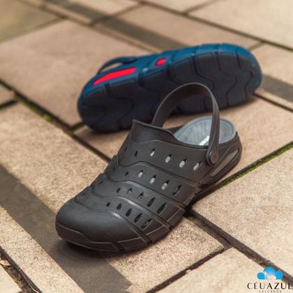 Imagem de Chinelo Babuche Masculino Ravi Clog Ortopédico BoaOnda Trabalho Medico Conforto