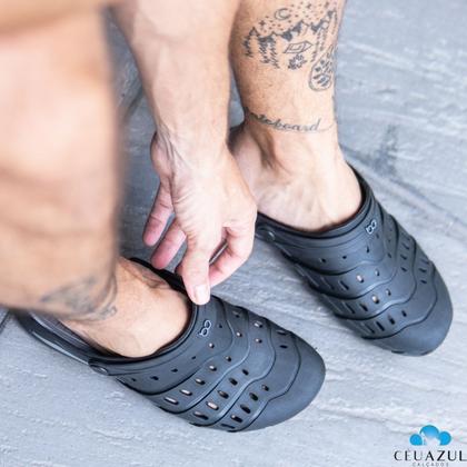 Imagem de Chinelo Babuche Masculino Ravi Clog Ortopédico BoaOnda Trabalho Medico Conforto