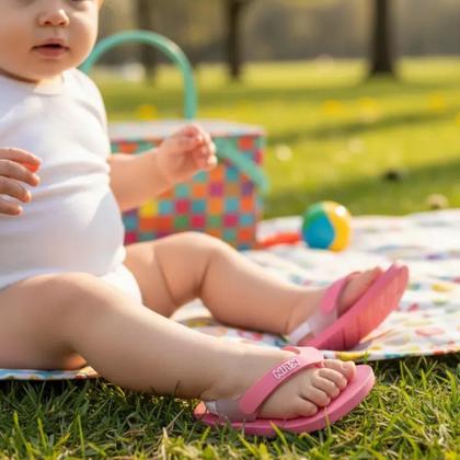 Imagem de Chinelo baby klin 442119 acqua print com elastico