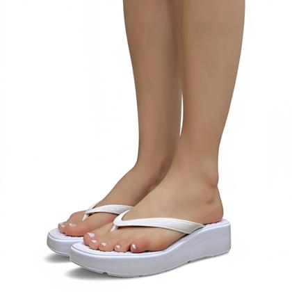 Imagem de Chinelo Beira Rio Conforto Feminino Anabela Macio Casual