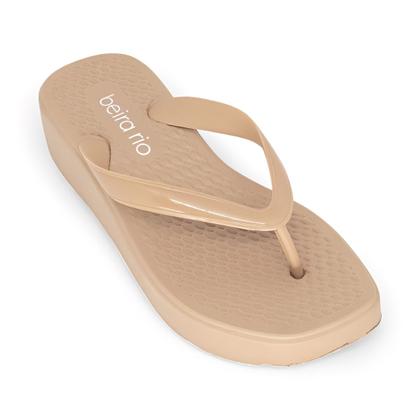 Imagem de Chinelo Beira Rio Conforto Feminino Anabela Macio Casual