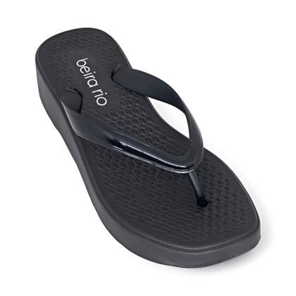 Imagem de Chinelo Beira Rio Conforto Feminino Anabela Macio Casual