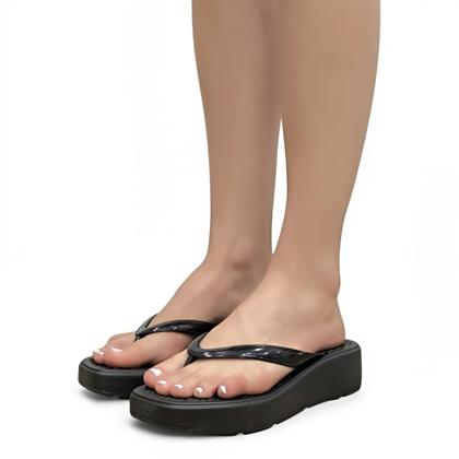 Imagem de Chinelo Beira Rio Conforto Feminino Anabela Macio Casual