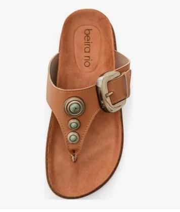 Imagem de Chinelo Beira Rio Rasteira Fem Ad 8524.111 Camel