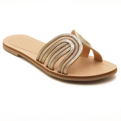 Imagem de Chinelo Belluno Bico Redondo Tira Corda Strass