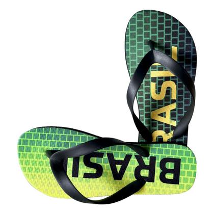 Imagem de Chinelo Casual Estampado Amanda Block com Tiras e Sola Antiderrapante