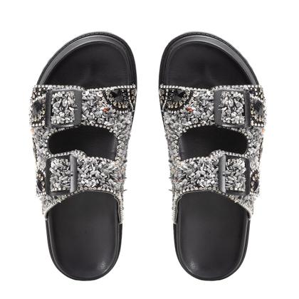 Imagem de Chinelo Casual Feminino Com Pedras De Zircônia