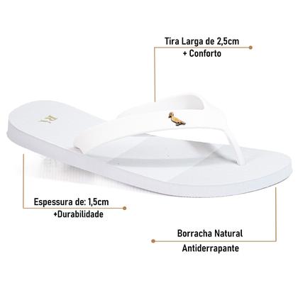 Imagem de Chinelo Casual Reserva Go Trancoso Sandália Borracha Confortável Estilo Despojado