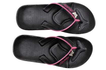 Imagem de Chinelo Clássico Alcalay Com Enfeite Borboleta Solado Macio Anatômico