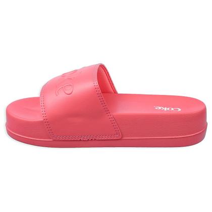 Imagem de Chinelo Coca Cola Slide Plataforma Coke Frequency Rosê Feminino