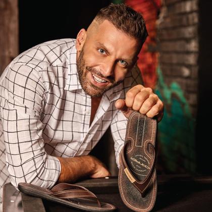 Imagem de Chinelo Danper Casual Conforto Masculino Cor Café