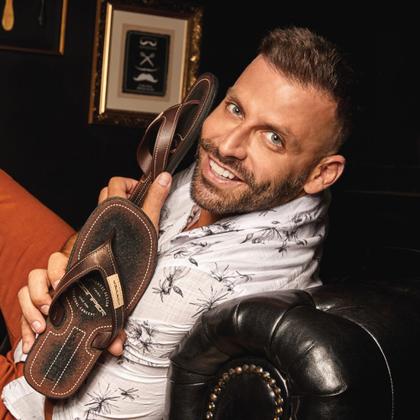 Imagem de Chinelo Danper Casual Conforto Masculino Cor Café