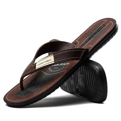 Imagem de Chinelo Danper Casual Conforto Masculino Cor Café