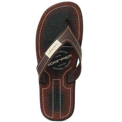 Imagem de Chinelo Danper Casual Conforto Masculino Cor Café