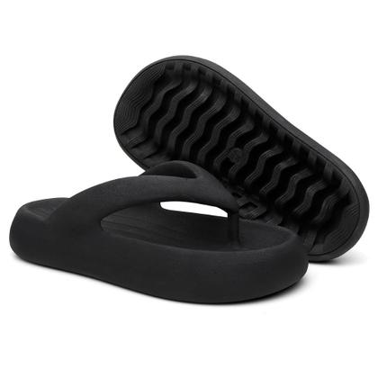 Imagem de Chinelo De Dedo Feminino Sandalia Nuvem Ultraleve Anatomico Plataforma Ortopedico Blogueira Tamanho:39Cor:PretoGênero: