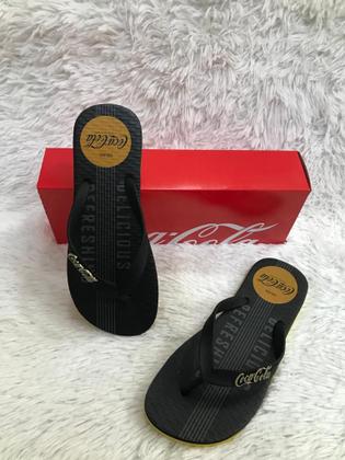 Imagem de Chinelo de dedo masculino coca cola strings cc3702