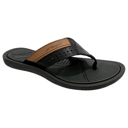 Imagem de Chinelo De Dedo Masculino Itapuã Couro Com Tiras Largas Conforto Verão Casual Dia a Dia Prático Macio