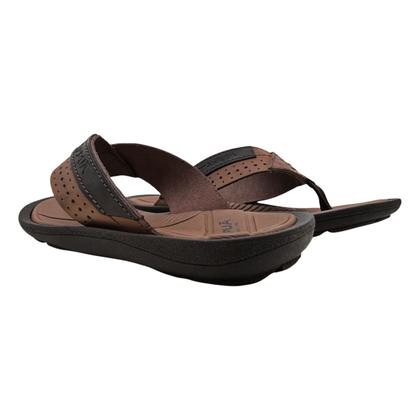 Imagem de Chinelo De Dedo Masculino Itapuã Couro Com Tiras Largas Conforto Verão Casual Dia a Dia Prático Macio