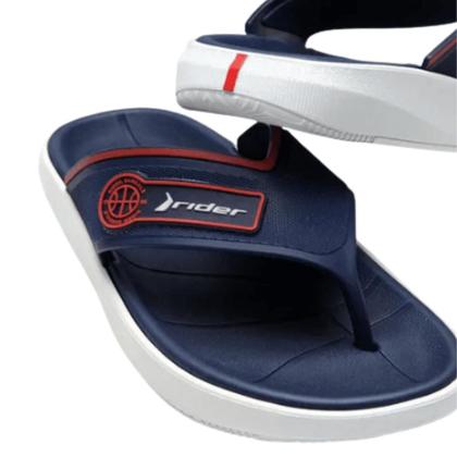 Imagem de Chinelo de Dedo Rider Block Branco/Azul