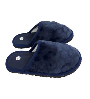 Imagem de Chinelo de Quarto Azul Unissex com Pelinhos GZT Ref.SN0937