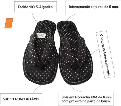 Imagem de Chinelo De Quarto Dedo - Pantufas de Dedo - Chinelo em Tecido de Dedo (Temos Atacado)