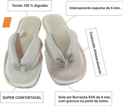 Imagem de Chinelo De Quarto Dedo - Pantufas de Dedo - Chinelo em Tecido de Dedo (Temos Atacado)