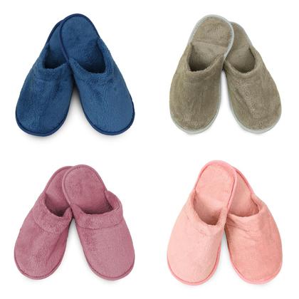 Imagem de Chinelo de quarto microfibra sofisticata  atlântica