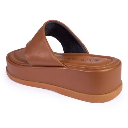 Imagem de Chinelo Dedo Feminino Flatform Sandália Papete Confortável