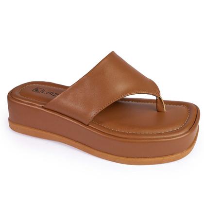 Imagem de Chinelo Dedo Feminino Flatform Sandália Papete Confortável