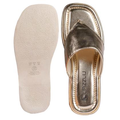 Imagem de Chinelo Dedo Feminino Flatform Sandália Papete Confortável