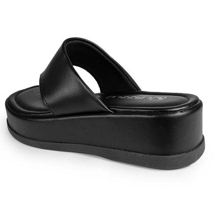 Imagem de Chinelo Dedo Feminino Flatform Sandália Papete Confortável