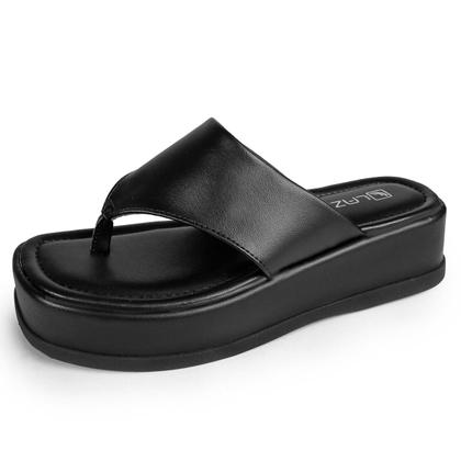 Imagem de Chinelo Dedo Feminino Flatform Sandália Papete Confortável