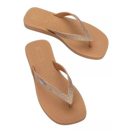 Imagem de Chinelo feminino Adulto Melissa Sun Long Beach II Glitter Original - Mk-35781