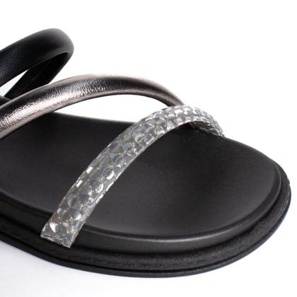 Imagem de Chinelo Feminino Beira Rio Flatform Três Tiras Preto