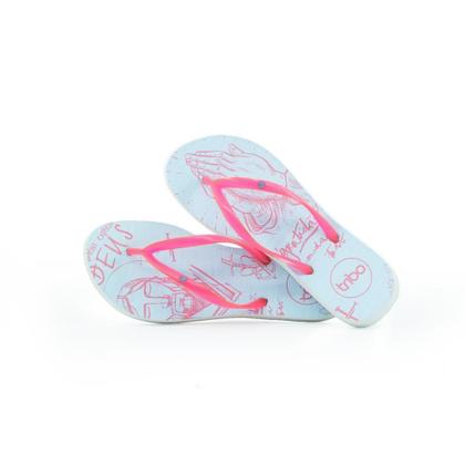 Imagem de Chinelo Feminino Borracha Duas Tiras Estampado