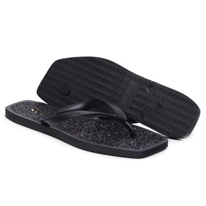 Imagem de Chinelo Feminino Com Glitter Com Visual Delicado Para Curtir Uma Festa