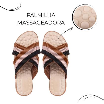 Imagem de Chinelo Feminino Confortável Elástico X Antiderrapante Dia a Dia