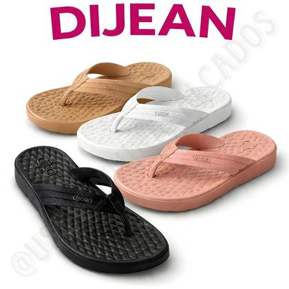 Imagem de Chinelo feminino dijean nuvem ortopédico antiderrapante leve