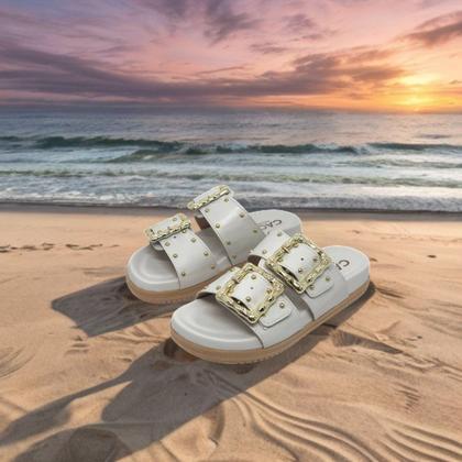 Imagem de Chinelo Feminino Flatform Slide Conforto Moderno Cacci