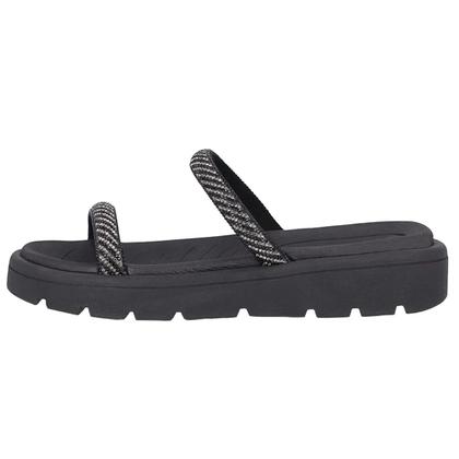 Imagem de Chinelo Feminino Flatform Tira Strass Conforto Piccadilly