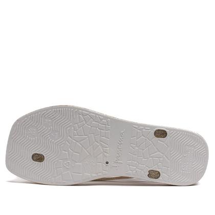 Imagem de Chinelo Feminino Grendene Ipanema Edge Maxi com Glitter Branco/Dourado