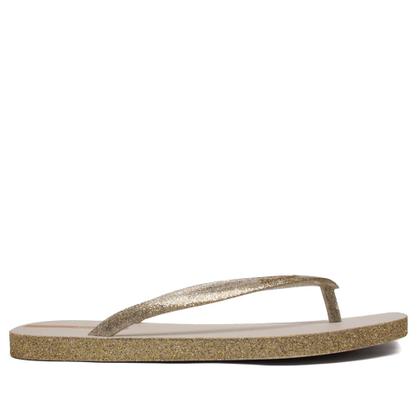 Imagem de Chinelo Feminino Grendene Ipanema Edge Maxi com Glitter Branco/Dourado